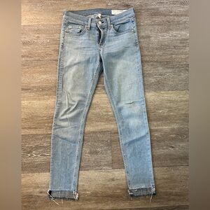 Rag & Bone Light Blue Denim Capri